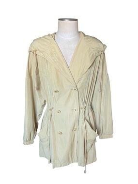 Vintage J. Gallery yellow Women's Hooded Trench Coat